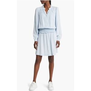 NWT $220 Rails Chambray Lightweight Smocked Mini Dress, Sz M (8-10) (LL-1129)